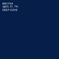 #051F4A - Deep Cove Color Image